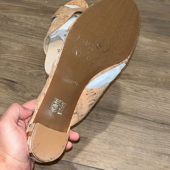 NWT Anthropologie Jon Josef Danubio Cork Slide Sandals With Block Heel Size 10 - Picture 5 of 7